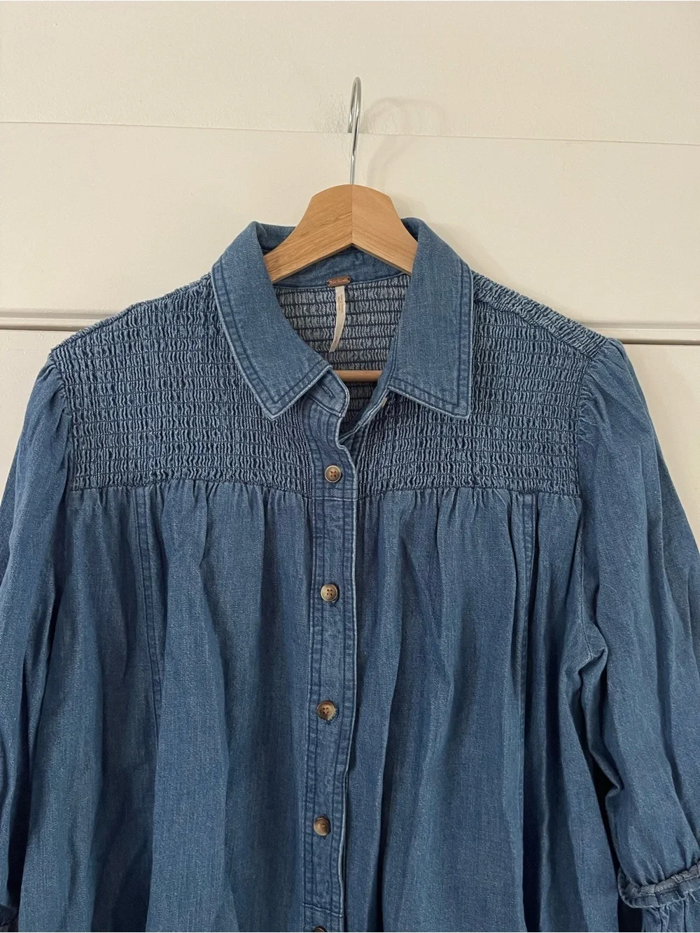 Free People Vanessa Denim Tunic - S